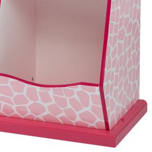 Meuble de rangement enfant en bois Rose foncé - Bois massif - 36 x 48 x 82 cm