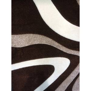 Tapis salon DIAMOND 760-910 Marron - Matière plastique - 160 x 13 x 230 cm