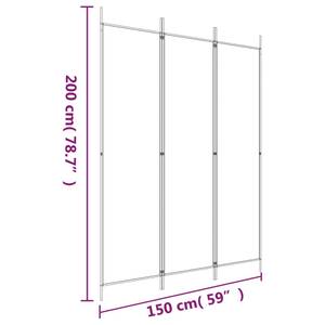 Raumteiler 3015997-1 (3-teilig) Weiß