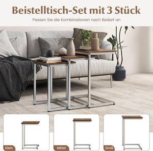 Beistelltische JV11186 Braun - Holzwerkstoff - 35 x 57 x 50 cm