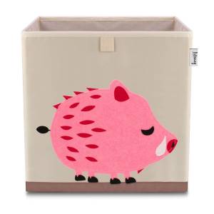 Lifeney Aufbewahrungsbox Stachelschwein Kunststoff - 35 x 34 x 5 cm