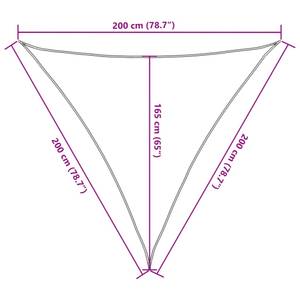 Sonnensegel 3016492-5 Weiß - 200 x 200 x 200 cm