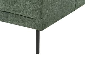 Canapé d'angle BREDA Noir - Vert foncé - Vert - 210 x 75 x 200 cm - Accoudoir monté à droite (vu de face) - Angle à gauche (vu de face)
