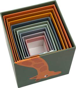 Stapelwürfel „Safari“ Grün - Papier - 14 x 14 x 14 cm