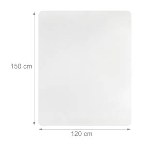 Bodenschutzmatte Bürostuhl transparent Kunststoff - 120 x 1 x 150 cm