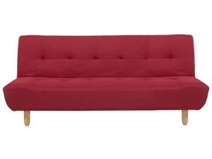 3-Sitzer Sofa ALSTEN Eiche Hell - Rot