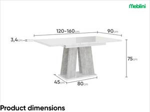 Esstisch Mufo Hochglanz Weiß