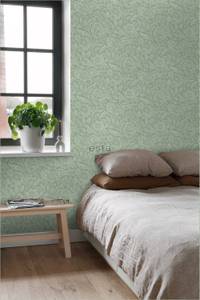 papier peint fleurs vintage 7018 Vert