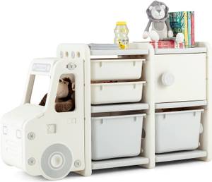 2 Ebenen Kinderregal Beige