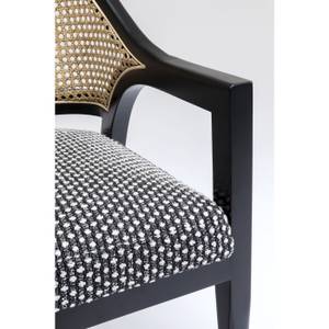 Chaise à accoudoirs Horizon Noir - Rotin - 58 x 82 x 54 cm