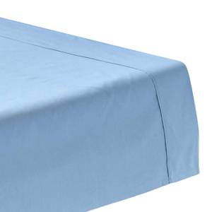 Bettlaken ohne Gummizug Fadendichte 200 Hellblau - 178 x 255 cm