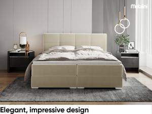 Boxspringbett Elizabeth Beige - Breite: 146 cm - H4