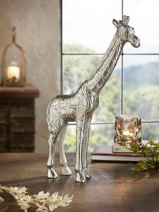 Figur Giraffe Silber - Metall - 5 x 40 x 23 cm