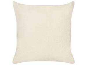 Coussin décoratif PLUMERIA Beige - Gris - Rouge - Fibres naturelles - 45 x 15 x 45 cm