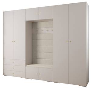 Garderobe Inova 2 Z14 Gold - Weiß - Gold