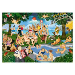 Puzzle Beryl Cook Sommerfest Papier - 28 x 6 x 38 cm