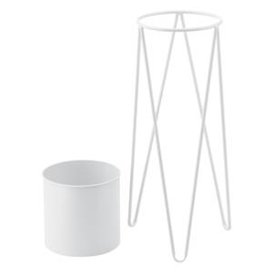 Set de 2 Supports de Plantes Hedera Blanc