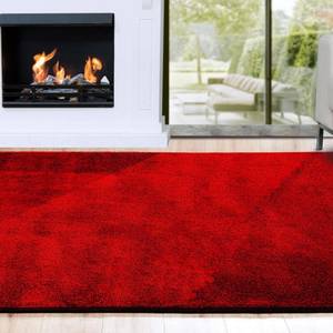 Shaggy-Teppich Prestige Rot - Kunststoff - 100 x 2 x 400 cm
