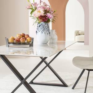 Pieds de table Tavola Cross (lot de 2) Noir - Métal - 71 x 70 x 8 cm