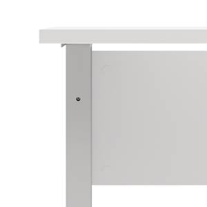 Bureau Prisme B Blanc - En partie en bois massif - 150 x 74 x 80 cm