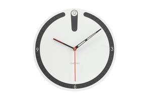 Horloge murale design THE SPORTY. Blanc - Bois manufacturé - 29 x 29 x 1 cm