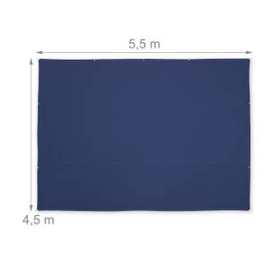 Voile d'ombrage rectangulaire bleu 450 x 550 cm