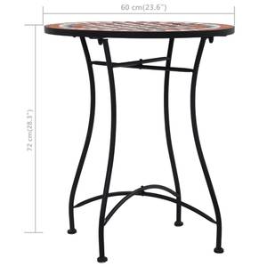 Table Marron - Métal - 60 x 72 x 60 cm