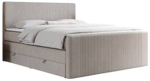 Boxspringbett KING DOREN Breite: 120 cm - H3 - Textil