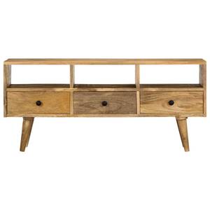 Meuble tv 285824 Marron - Bois massif - Bois/Imitation - 110 x 50 x 36 cm