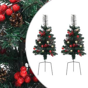 Weg Weihnachtsbaum (2er Set) 340524 Grün - Metall - Kunststoff - 38 x 76 x 38 cm