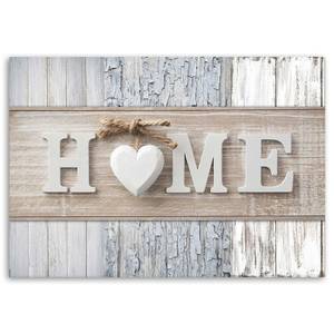 Wandbilder Herz Home Vintage Beige 60 x 40 cm