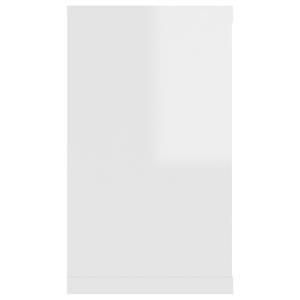 Étagère murale (lot de 2) 3016486-1 Blanc brillant - 80 x 27 x 15 cm - Nombre de pièces dans le lot : 2