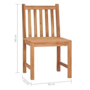 Garten-Essgruppe (3-teilig) 3007530-1 Braun - Massivholz - Holzart/Dekor - 80 x 77 x 80 cm