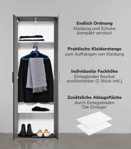 Garderobenschrank Der Lange Schwarz