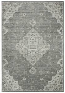 Innenteppich Maddy Vintage Beige - Grau - 100 x 140 cm