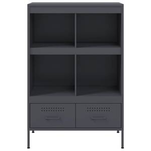 Highboard DE7336 Grau - Metall - 39 x 102 x 68 cm