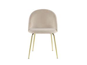 Chaise coque MELBOURNE Beige - Lot de 6