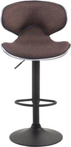 Tabouret de bar Las Vegas V2 Lot de 2 Marron - Noir