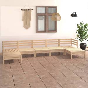 Gartenmöbel Set Braun - Massivholz - Holzart/Dekor - 64 x 29 x 64 cm