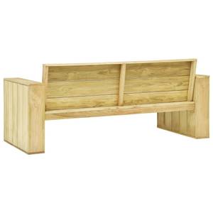 Garten-Sofagarnitur Braun - Massivholz - Holzart/Dekor - 75 x 31 x 75 cm