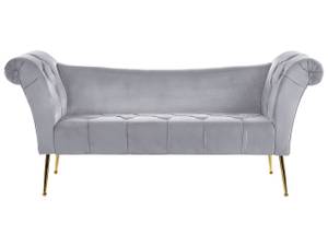 Chaise longue NANTILLY Doré - Gris - Gris lumineux