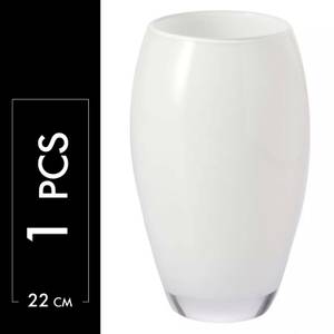 Krosno Home & Living Vase en verre Blanc - Verre - 14 x 22 x 14 cm