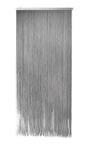 Vorhang BONBON Grau - Kunststoff - 90 x 200 x 2 cm