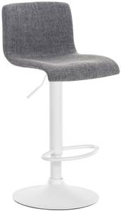 Tabouret de bar Hover Gris lumineux - Blanc