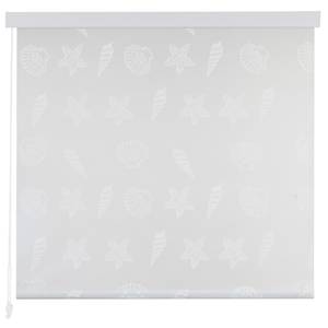 Store roulant de douche Gris - Blanc - Largeur : 100 cm