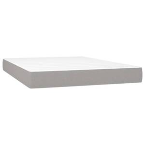 Boxspringbett 3017287-15 Hellgrau - Tiefe: 203 cm