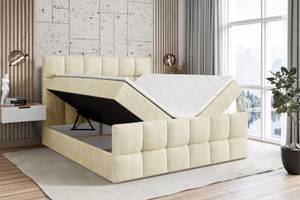 Boxspringbett RICAR-Z Beige - Breite: 140 cm - H4