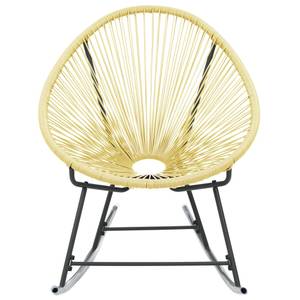 Gartenstuhl D1117 Gelb - Rattan - 79 x 82 x 69 cm