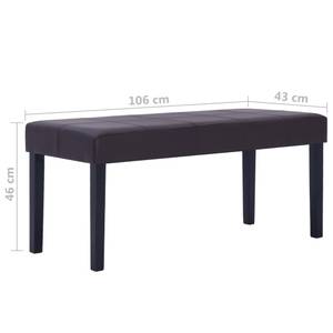 Banc 297483 Marron - Métal - 43 x 46 x 106 cm