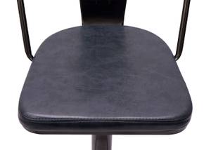 Tabouret de bar H10a (lot de 2) Noir - Gris